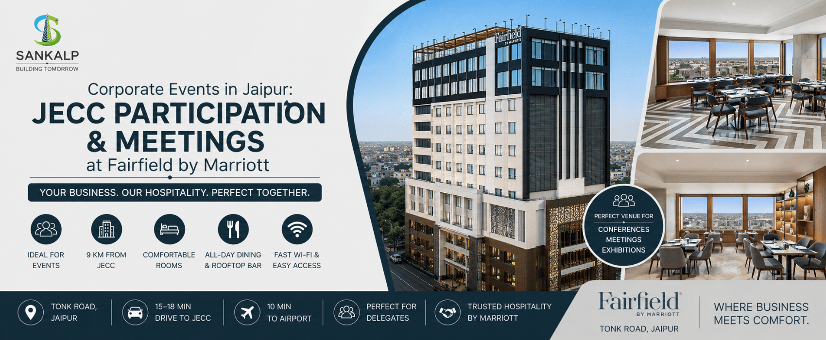 Corporate Events in Jaipur: JECC Participation & Meetings at Fairfield by Marriott